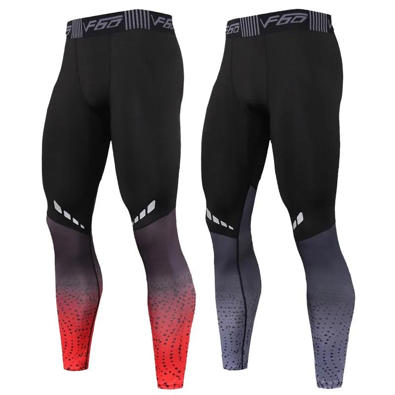 Pantalons compression homme séchage rapide running fitness - Leggings sport entraînement musculaire