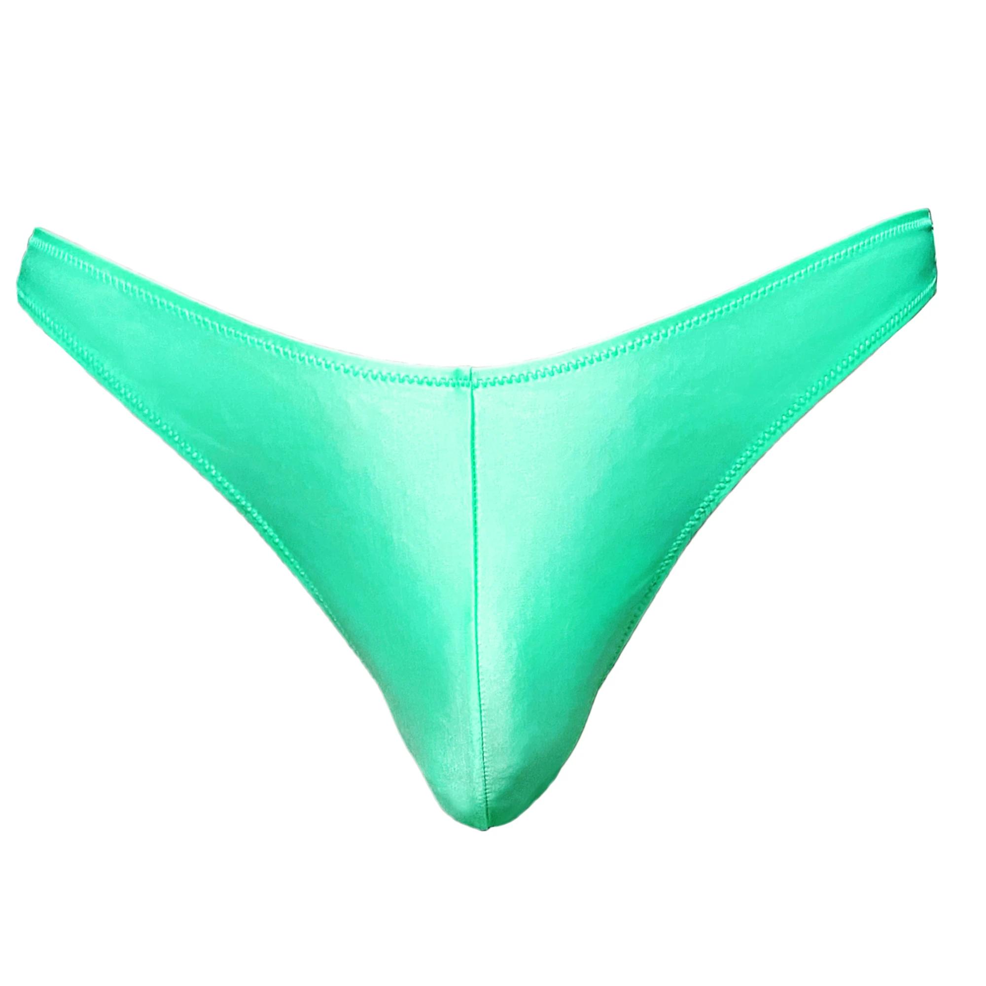 XClocKNYoung Strings pour hommes en satin brillant, taille basse, taille large, sous-vêtements brill