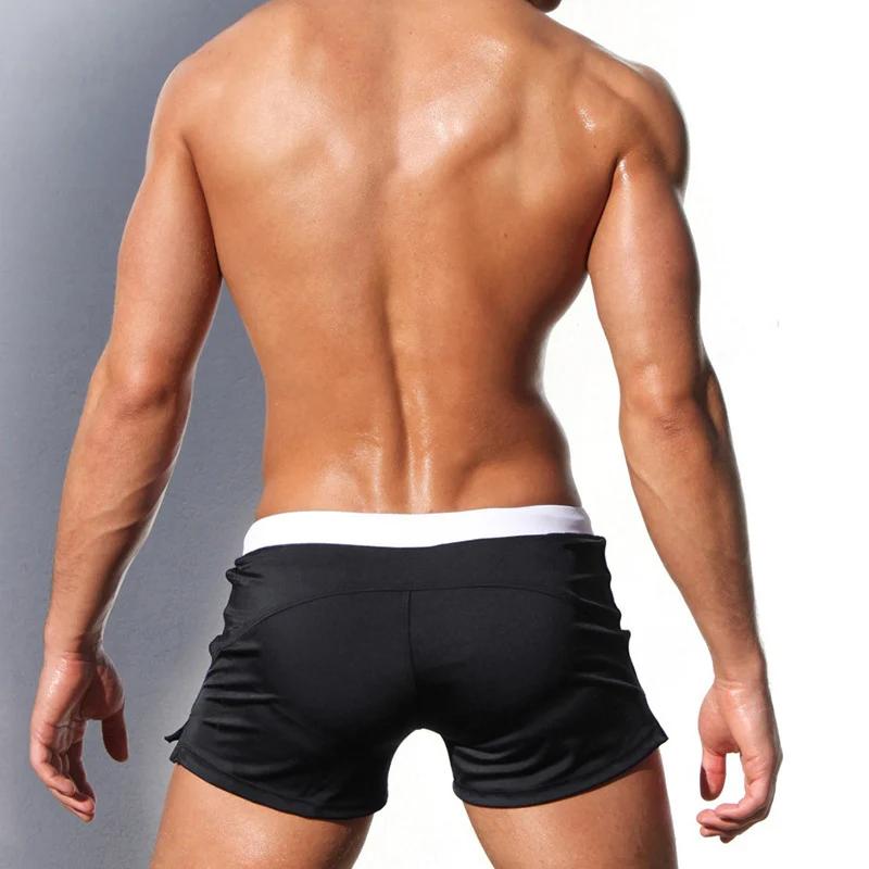 Maillot de bain homme poche zippée - Short bain été séchage rapide respirant doublure