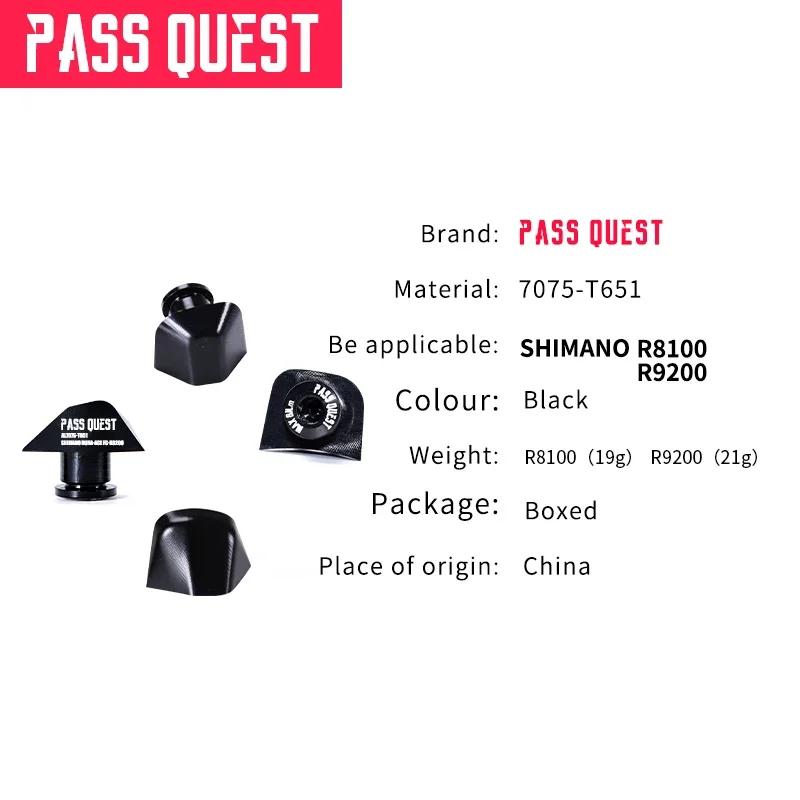 Pass Quest – boulons de plateau en alliage 7075, vis de pédalier, écrous pour UT R7000 R7100 R8000 R