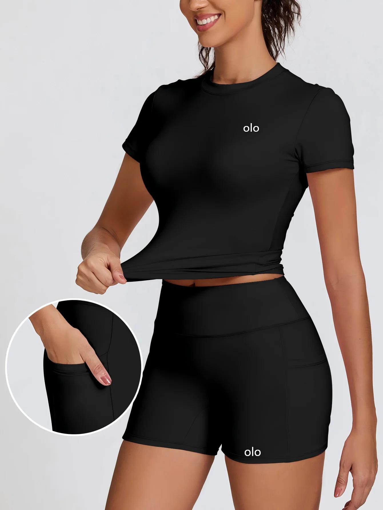 Nouvelle collection 2026 de vêtements de sport et de fitness - Haut moulant, short rehausseur de fes