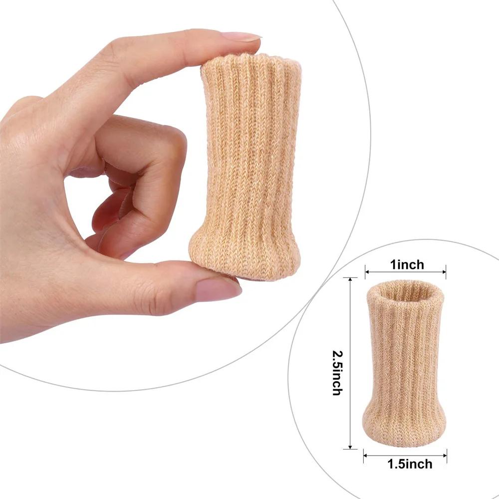 Chaussettes élastiques hautes pour pieds de chaise, protecteurs de sol avec coussinets coordonnants,
