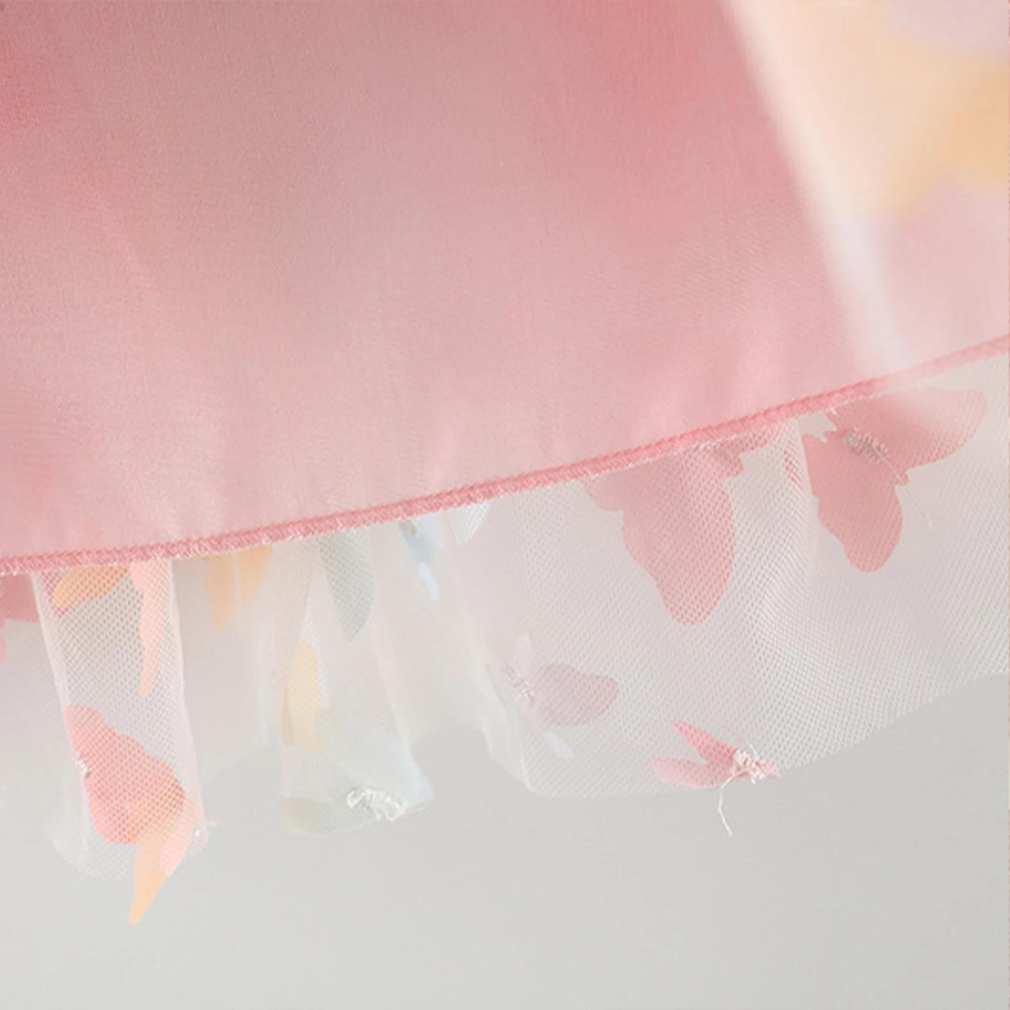 Robes de soirée d'anniversaire pour petites filles, vêtements d'été avec ailes de papillon, Costume