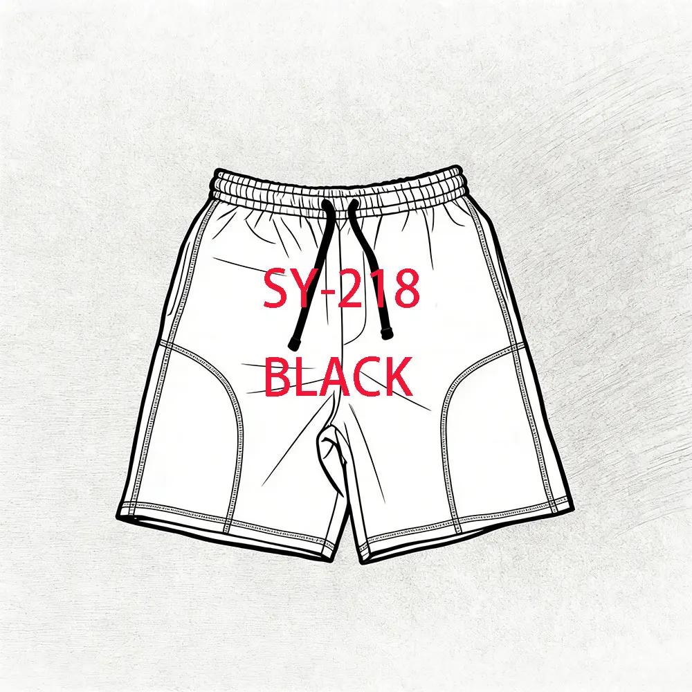 SY-218 Short de jogging unisexe en coton, pantalon de sport, survêtement à capuche, vêtements pour h
