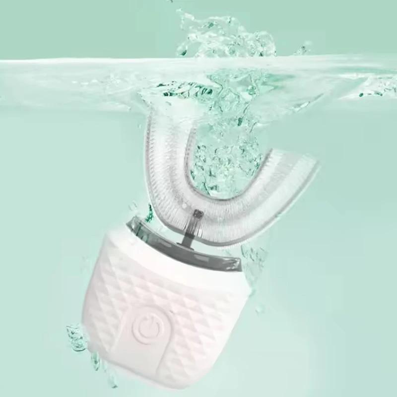 Brosse à dents électrique en forme de U portable, brosse à dents électrique automatique en forme de