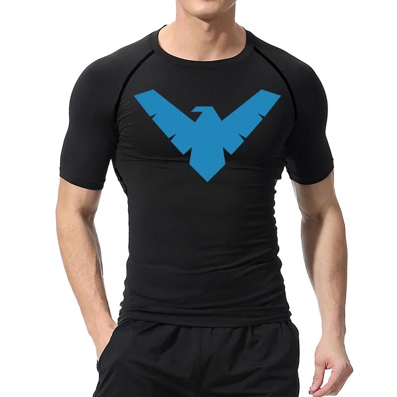 Chemises de Compression graphiques à manches courtes pour hommes, t-shirts d'entraînement de gymnast