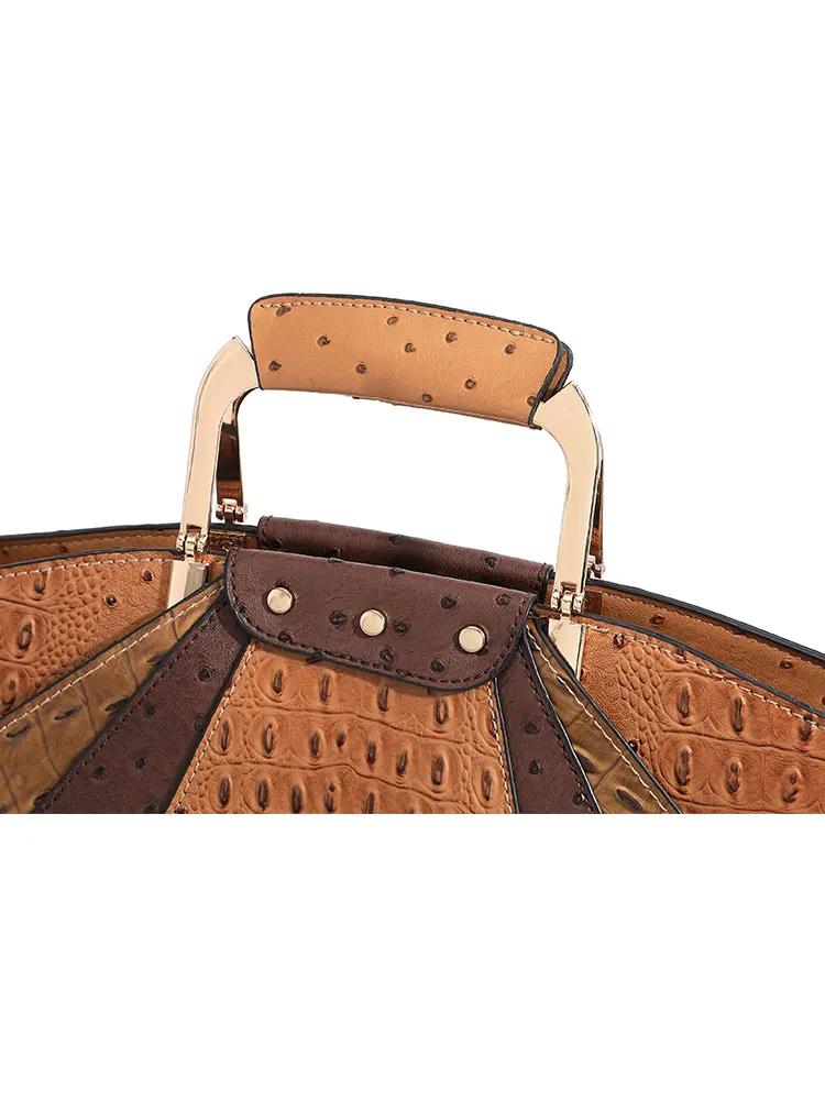 Sac femme grande capacité en cuir sac à main créateur de mode haut en métal poignée sacs à main femm