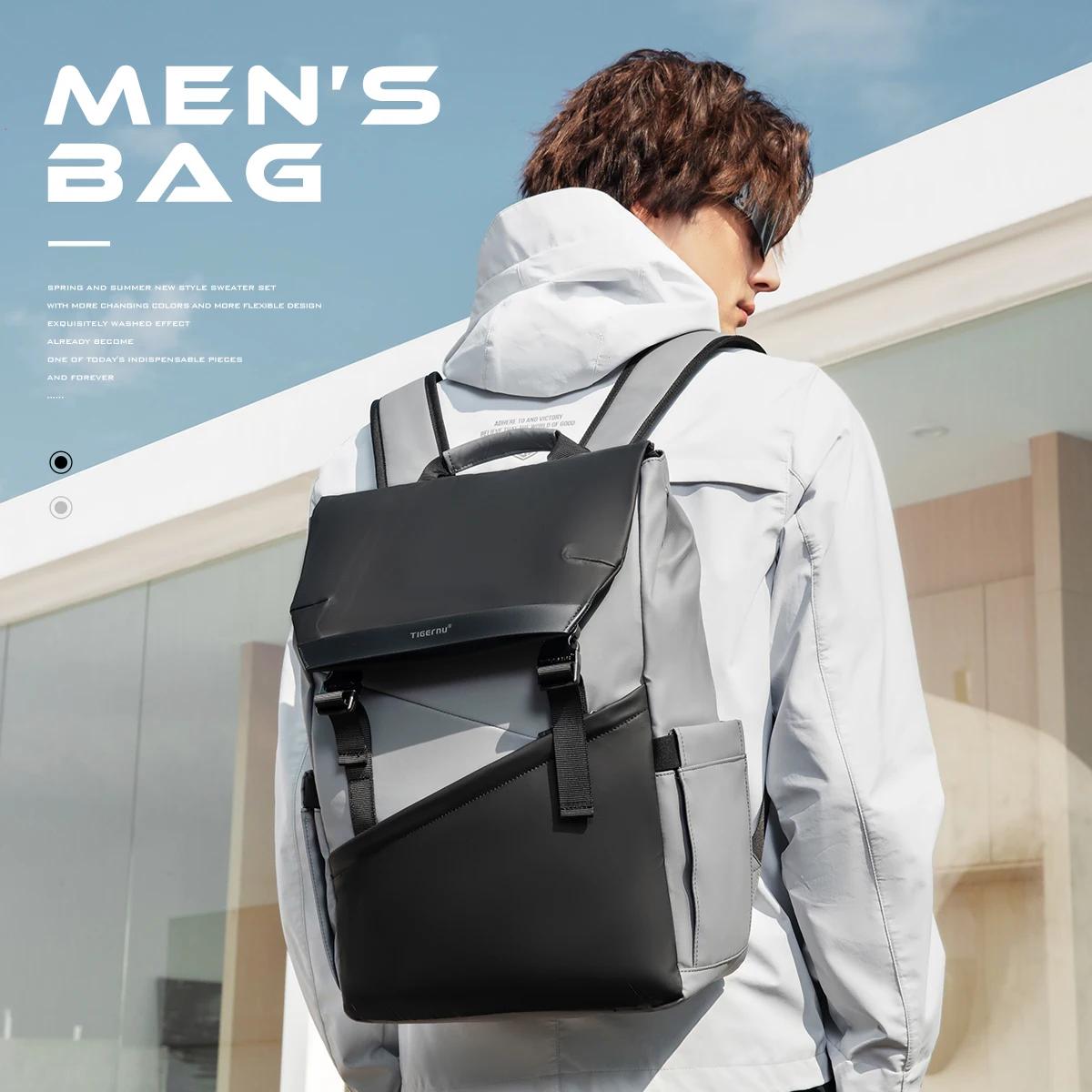 Tigernu mode sac à dos hommes Style coréen sac à dos pour ordinateur portable sac à dos étanche sacs