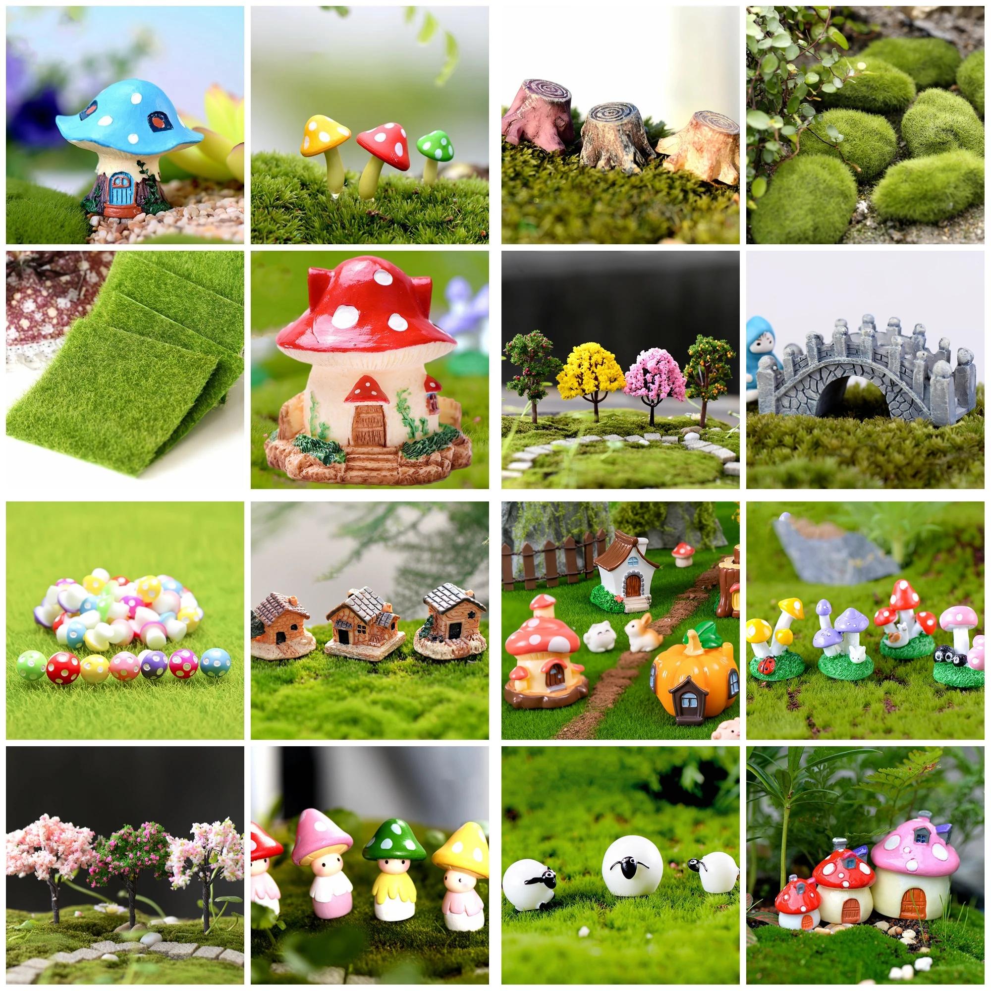 Accessoires de jardin féerique à monter soi-même, Statue d'ornement Miniature, Figurines pour Pot de