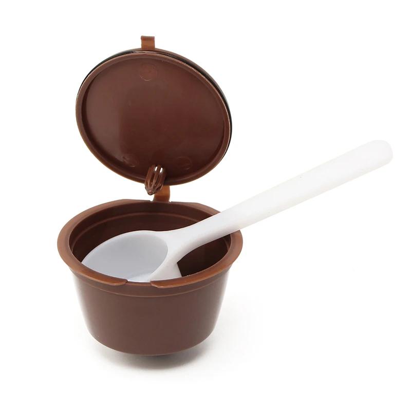 4 pièces/ensemble Dolce Gusto Plsatic rechargeable café Capsule filtre tasse 200 fois réutilisable c