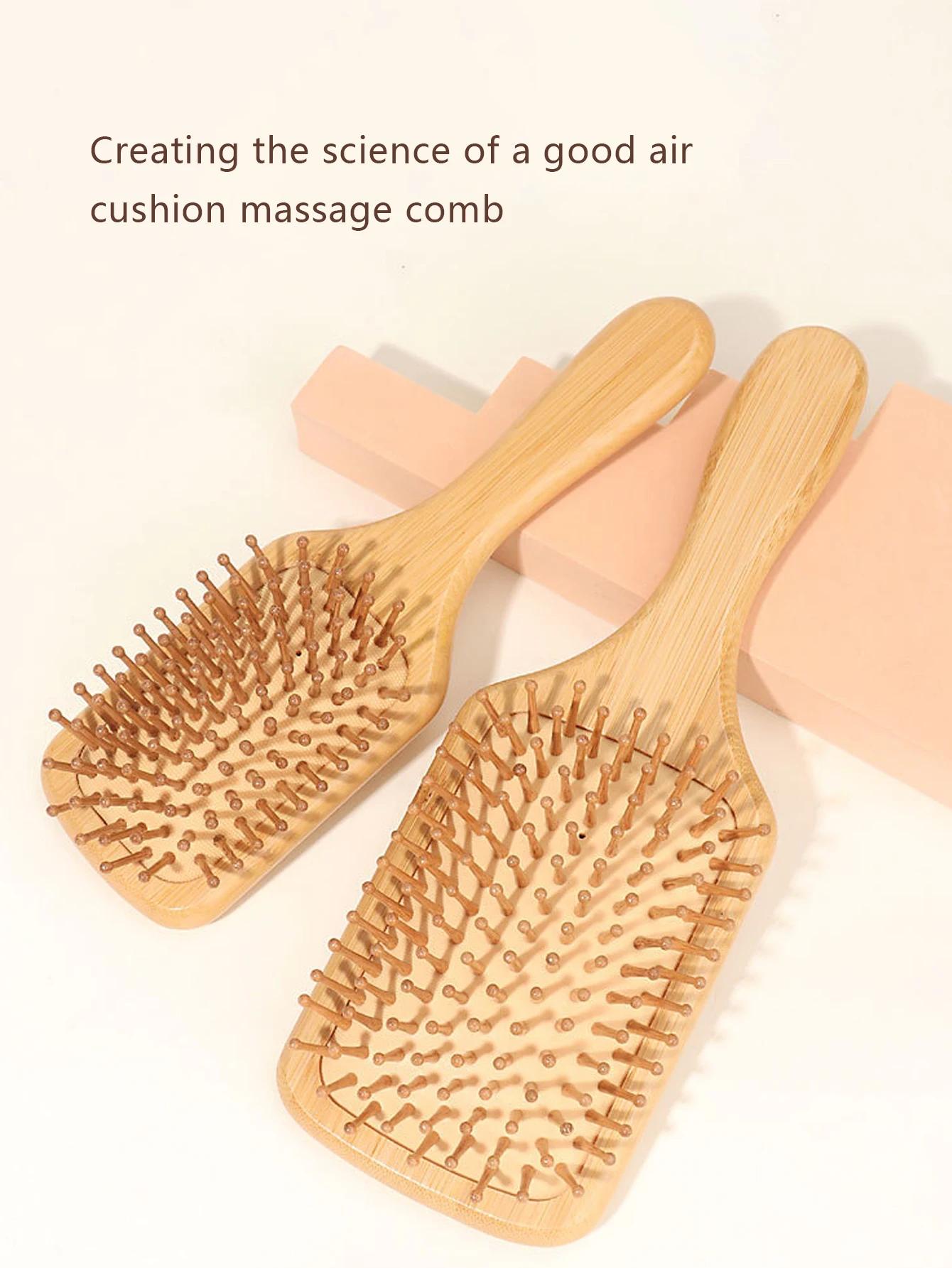 Peigne à cheveux en bois naturel, 1 pièce, perte de cheveux, massage du cuir chevelu, brosse à cheve