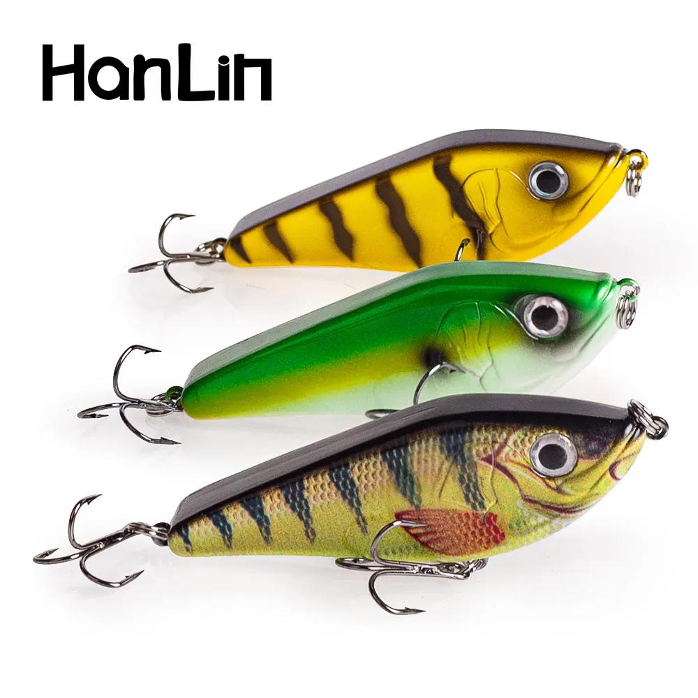 Leurre de pêche Jerkbait Musky 80mm/15.5g pour brochet, Jerk VIB, leurres Musky à coulée lente, wobb