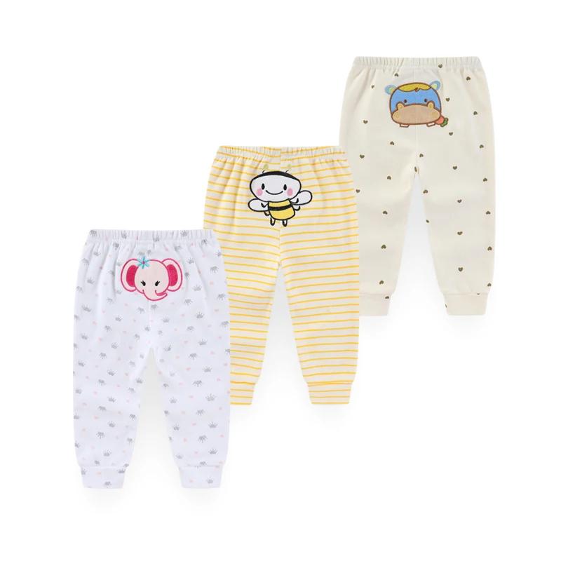 Kiddiezoom 3 pièces/lot quatre saisons mode dessin animé unisexe 100% coton bébé garçon fille pantal