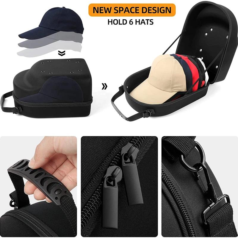 Étui de transport de chapeau de voyage en plein air Portable, rangement de casquettes, coque rigide,