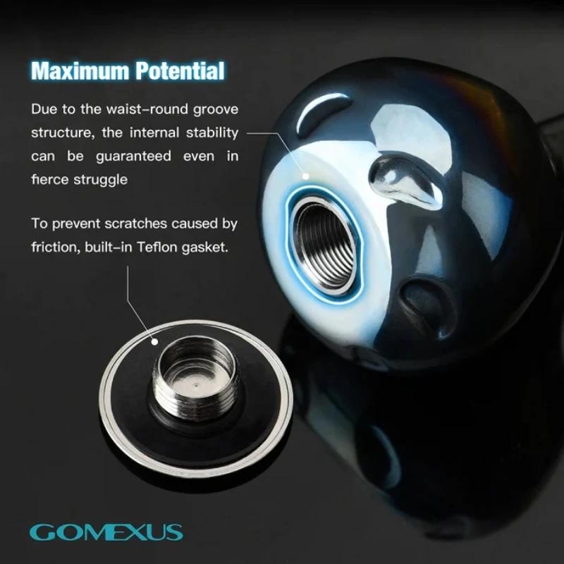 GOMEXUS-Poignée de moulinet Spinning Power, en titane, pour Shimano Stella Vanquish Daiwa Exist Salt