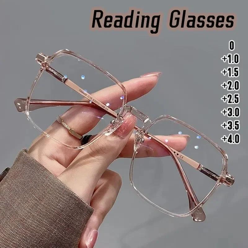 Lunettes de lecture à la mode pour femmes, Anti lumière bleue, presbytie, haute définition, unisexe,