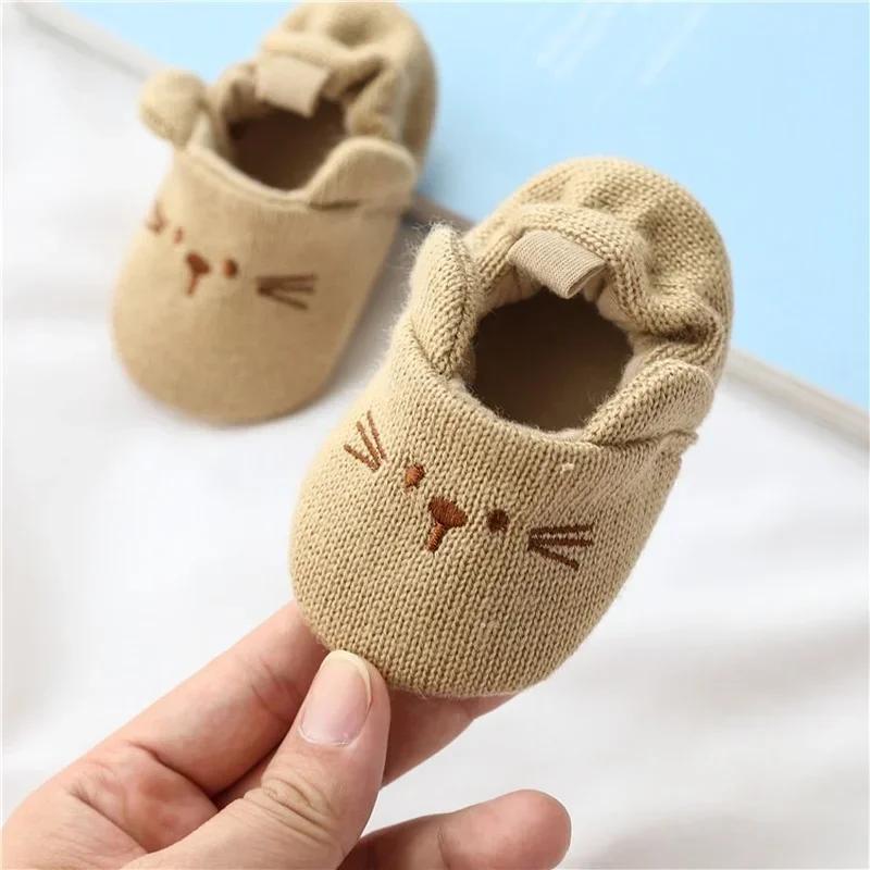 Chaussures de berceau pour nouveau-né, garçons et filles, décontractées, premiers pas, oreilles d'an