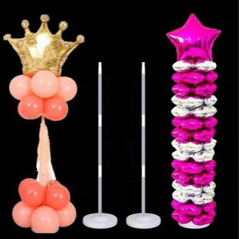 Support de colonne de ballons transparent 130cm, 1 pièce, support de ballons en arc pour décoration