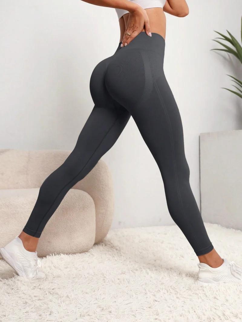 Les femmes sans couture hanches leggings de sport sans couture pour femmes taille haute remise pompe