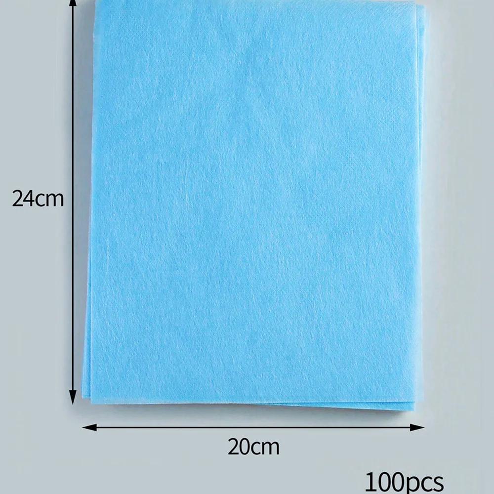 Ensemble de papier filtre collecteur pour aspirateur d'ongles, 100 pièces, 20x24cm, anti-poussière,