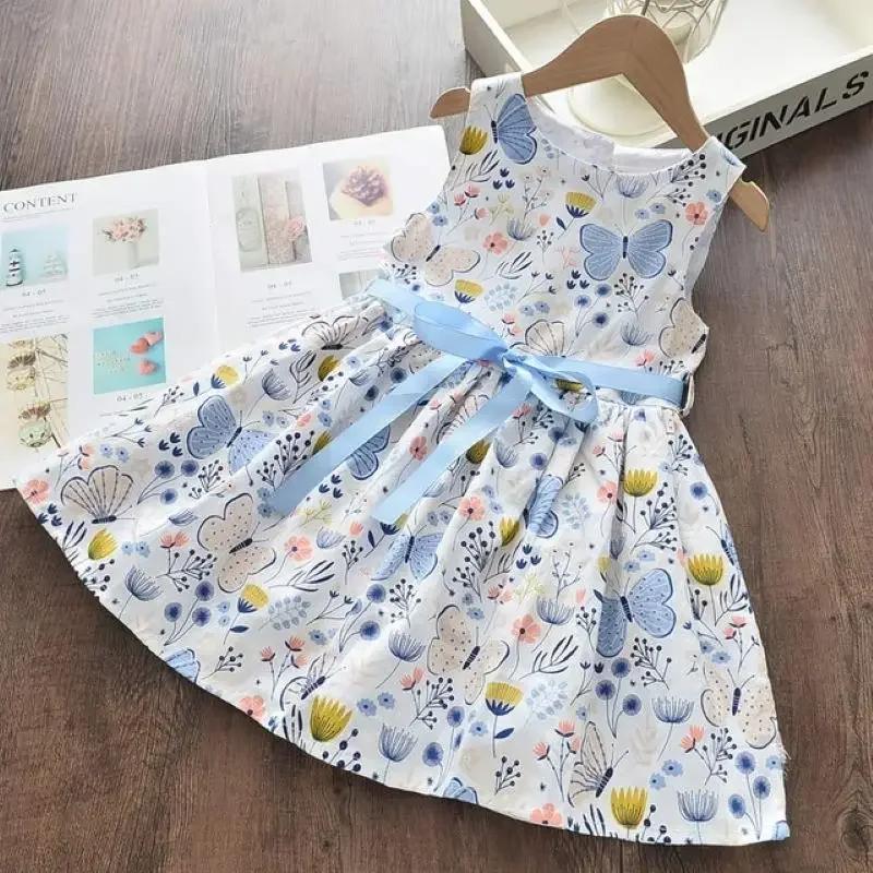 Bear Leader – robe à fleurs pour filles, tenue de princesse, vêtements décontractés, pour enfants de