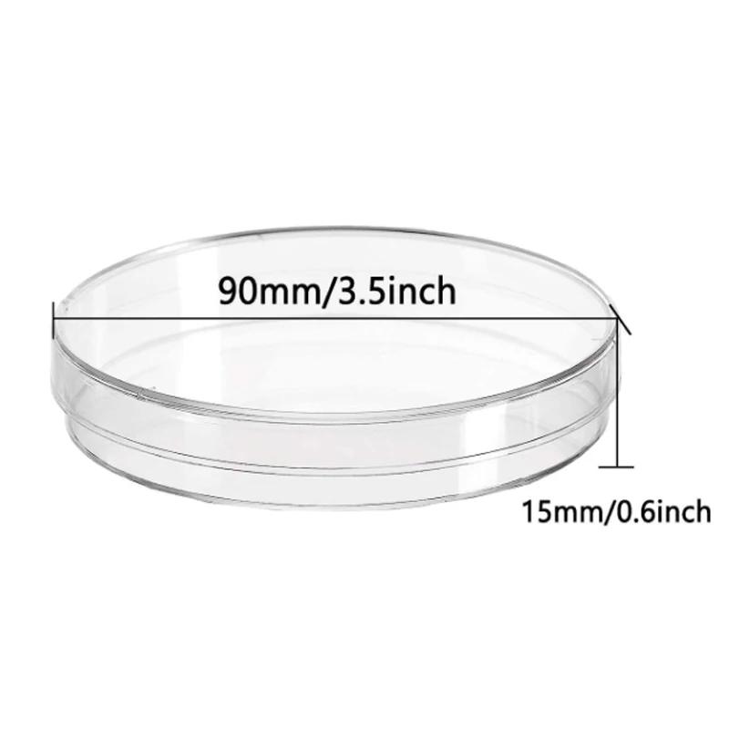 Boîtes de pétri en plastique 35-90mm, plat de Culture cellulaire résistant aux hautes températures a