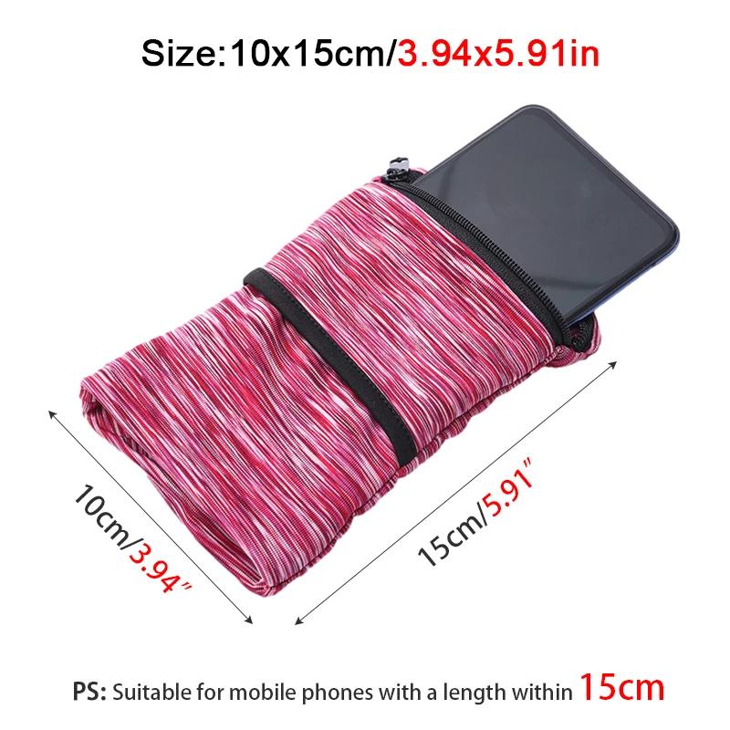 Sacs de course à fermeture éclair, pochette portefeuille de poignet légère pour téléphone, carte-clé
