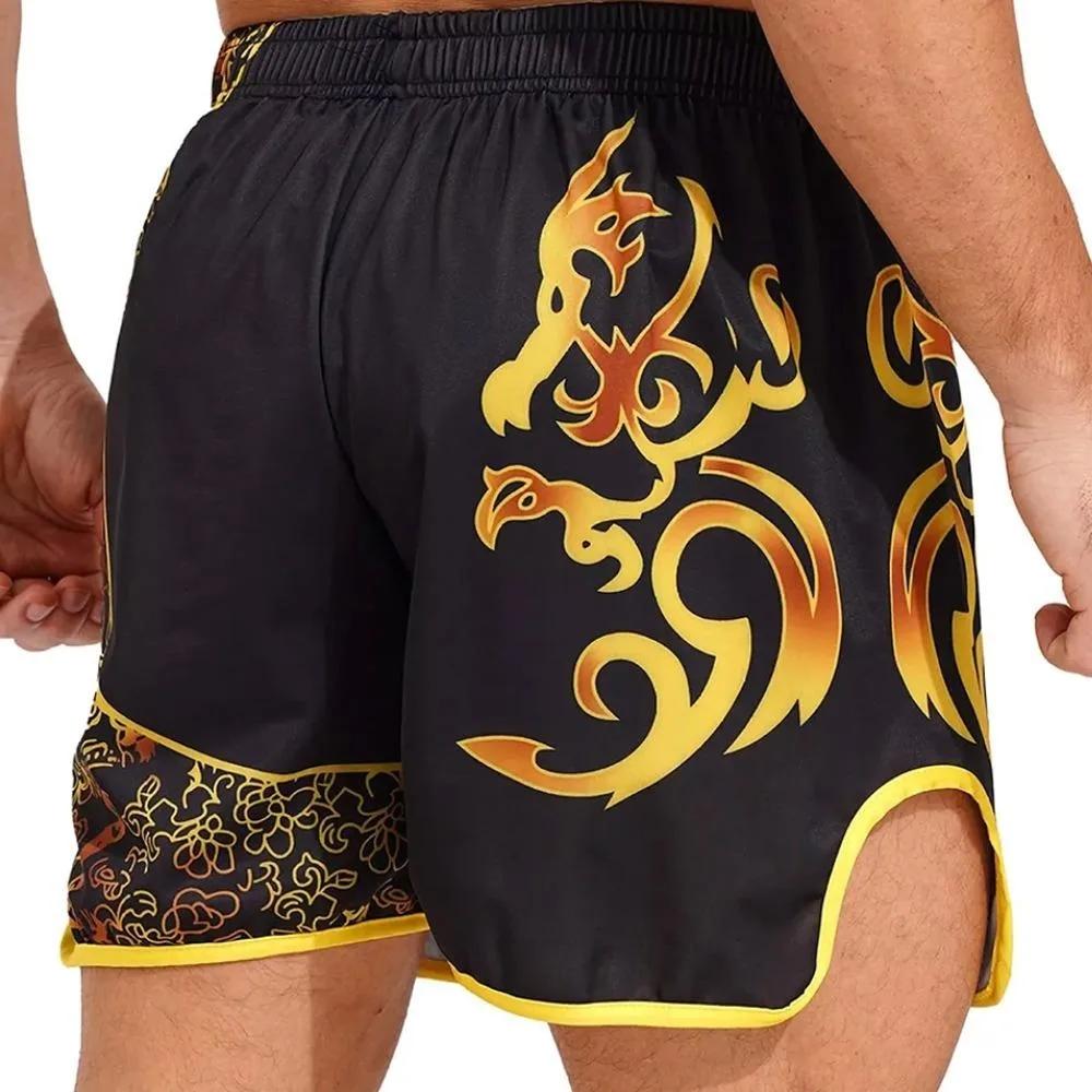 Boxers pour hommes de Muay Thai Shorts Sports MMA Combat Training Pantalon court
