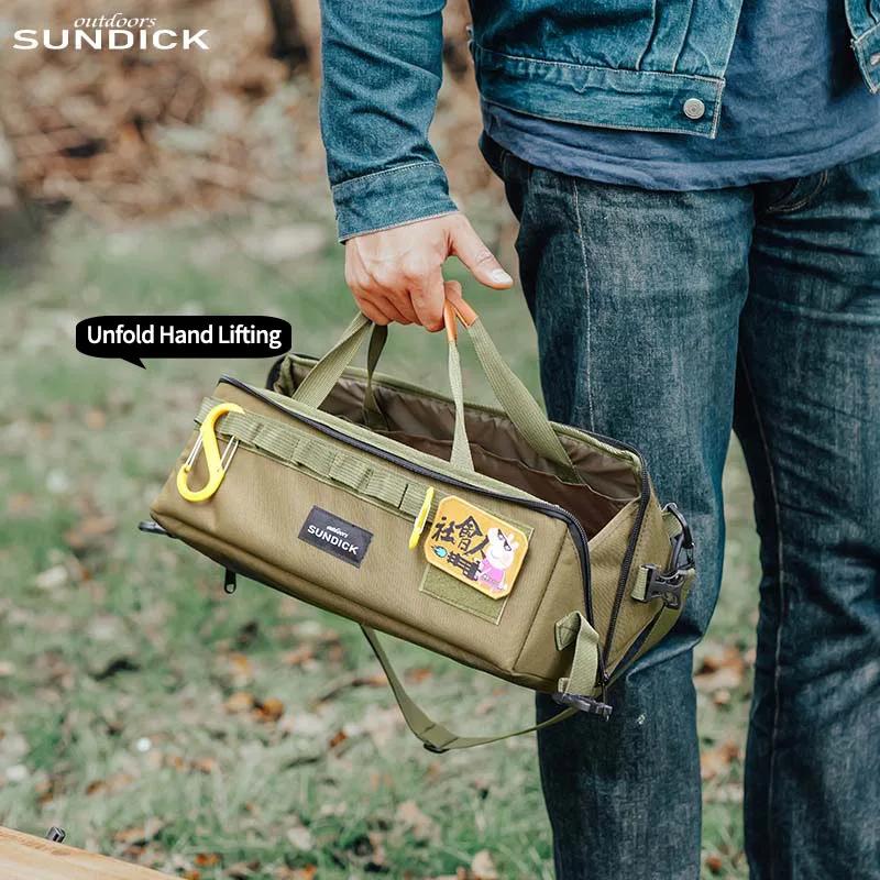 Sac de rangement d'outils en option, 3 couleurs, sac de rangement d'outils de camping ouvert, 1 pièc