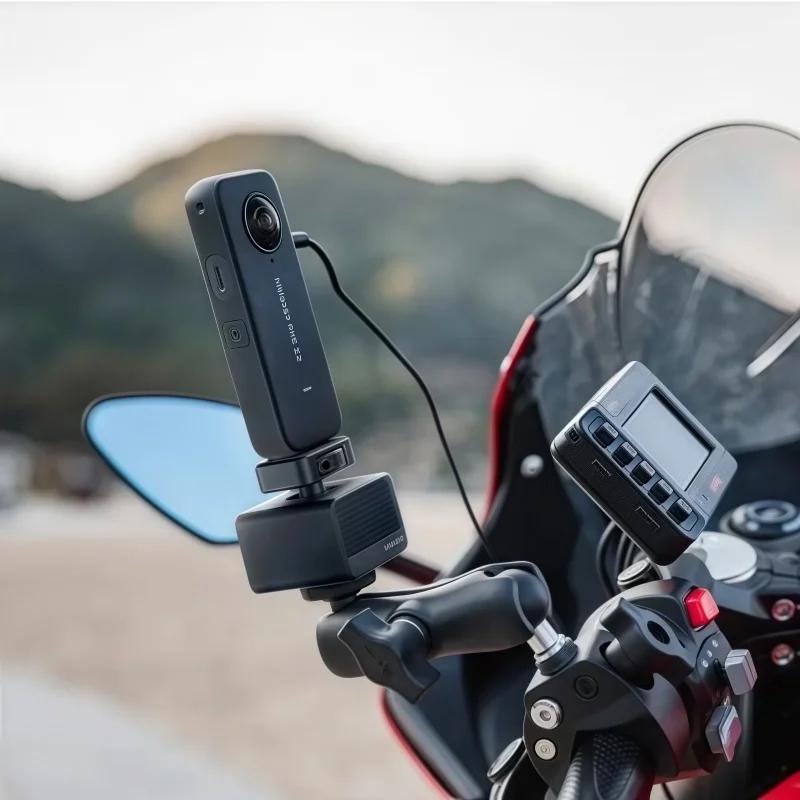 Support de moto antivibration pour Insta360 X5 / X4 / X3 / ONE RS | Amortisseur de choc à filetage