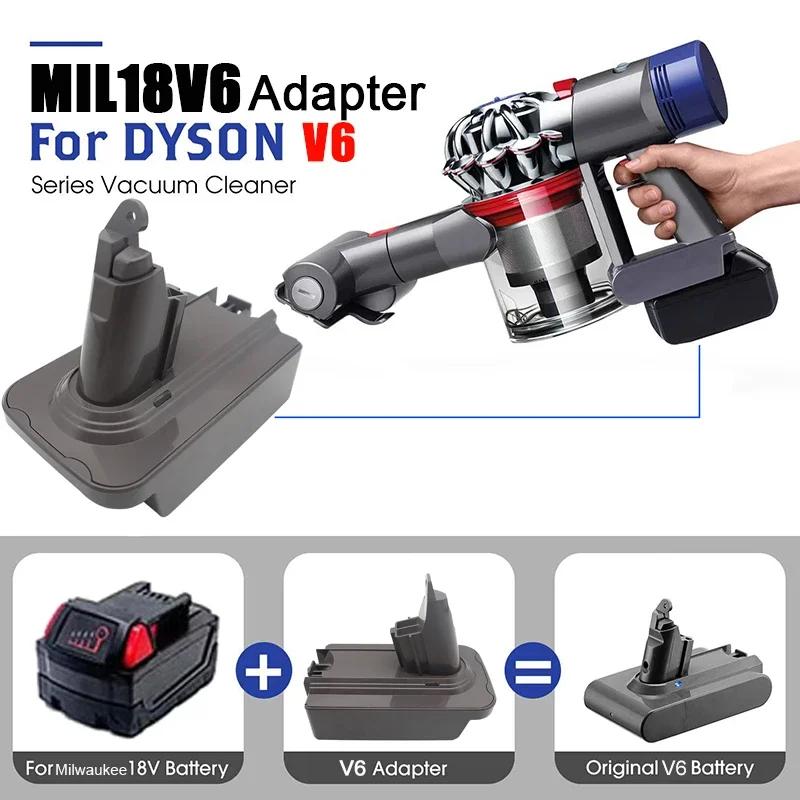 Adaptateur de batterie Li-ion MT18V6 MIL18V6 DW20V6 pour Makita BL1830 pour Milwaukee pour Dewalt ad