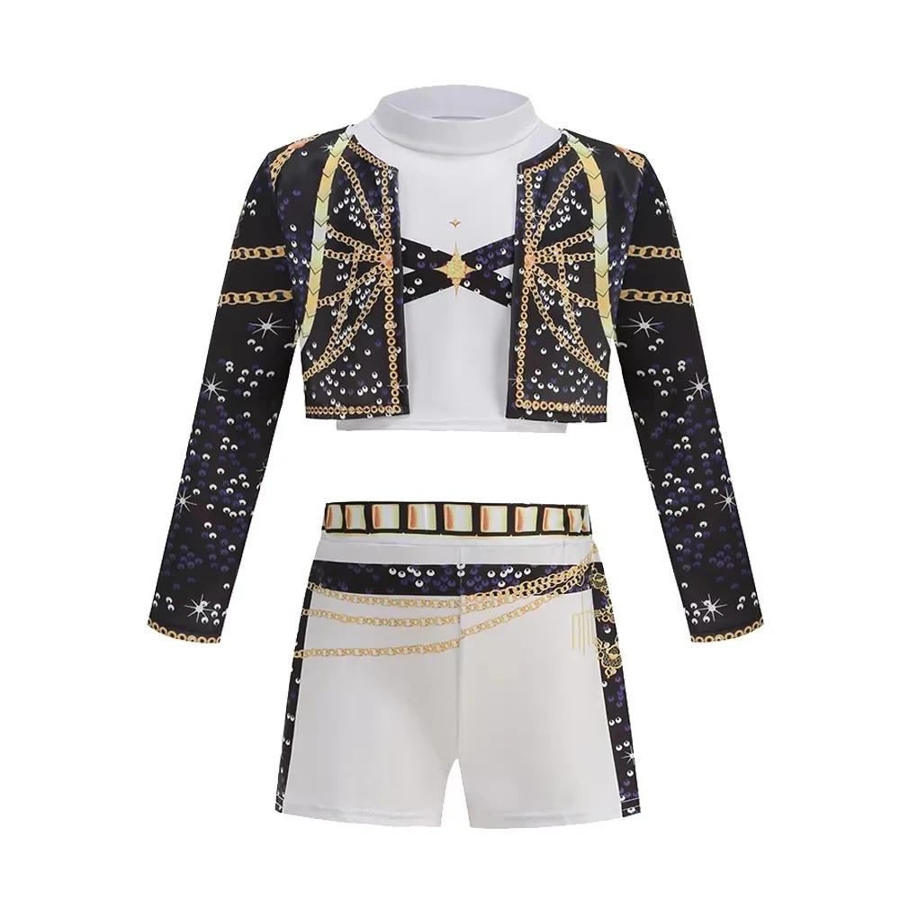 Ensemble de 3 pièces pour filles, Costume de Cosplay, vêtements à la mode, spectacle sur scène, jeu