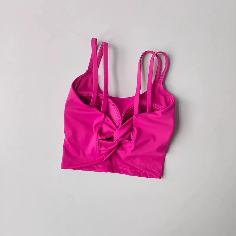 Femmes soutiens-gorge de Sport haut de Fitness lingerie Sexy Push Up coussin fixe soutien-gorge de Y