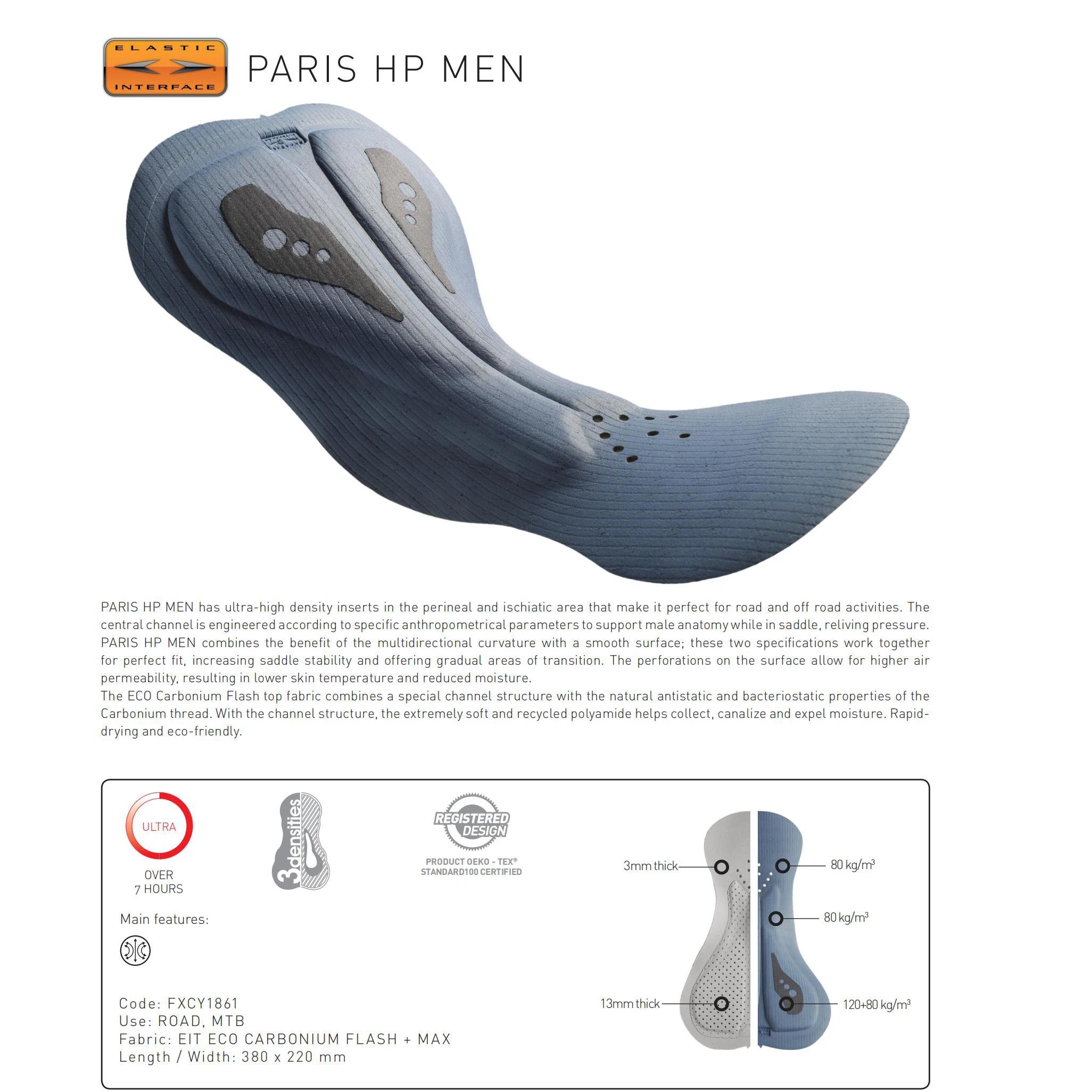 YKYW-Shorts de vélo rembourrés à interface élastique pour hommes, pantalons de vélo de route confort
