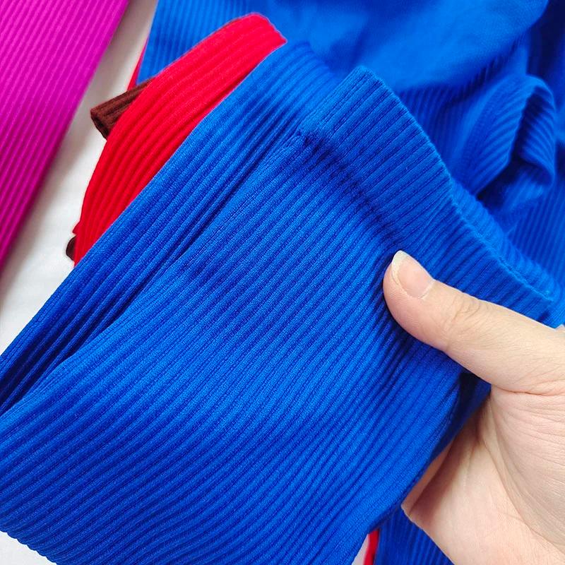 Leggings de yoga côtelés pour femme, collection automne-hiver, taille haute, épaissis, effet push-up