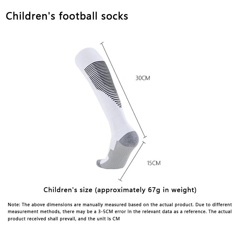 Chaussettes de football professionnelles pour enfants - Chaussettes de football antidérapantes et ré