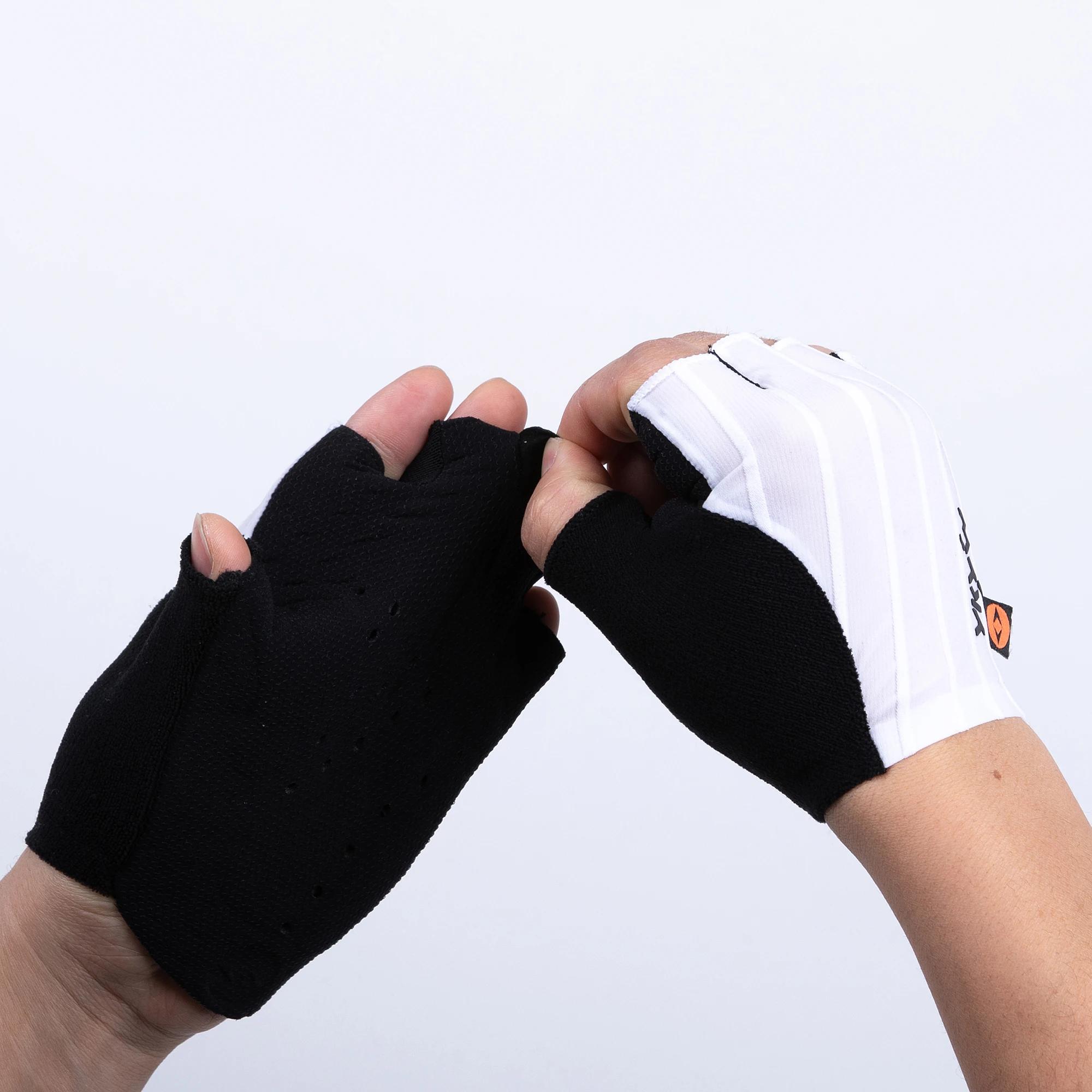 YKYWBIKE gants de cyclisme demi doigt unisexe italie Interface paume rembourrage Pro équipe vélo rou