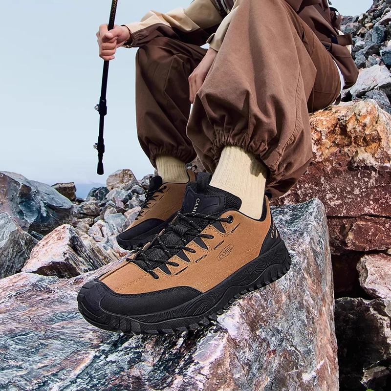 GOLDEN CAMEL chaussures de randonnée pour hommes anti-dérapant urbain chaussures d'alpinisme en plei