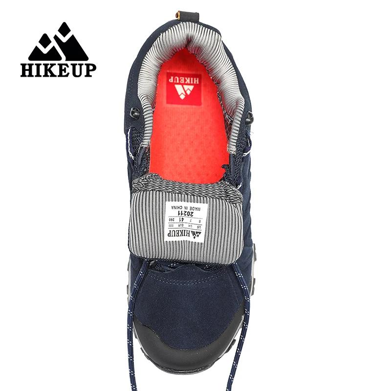 HIKEUP-Chaussures d'extérieur respirantes et anti-éclaboussures pour hommes, chaussures de randonnée
