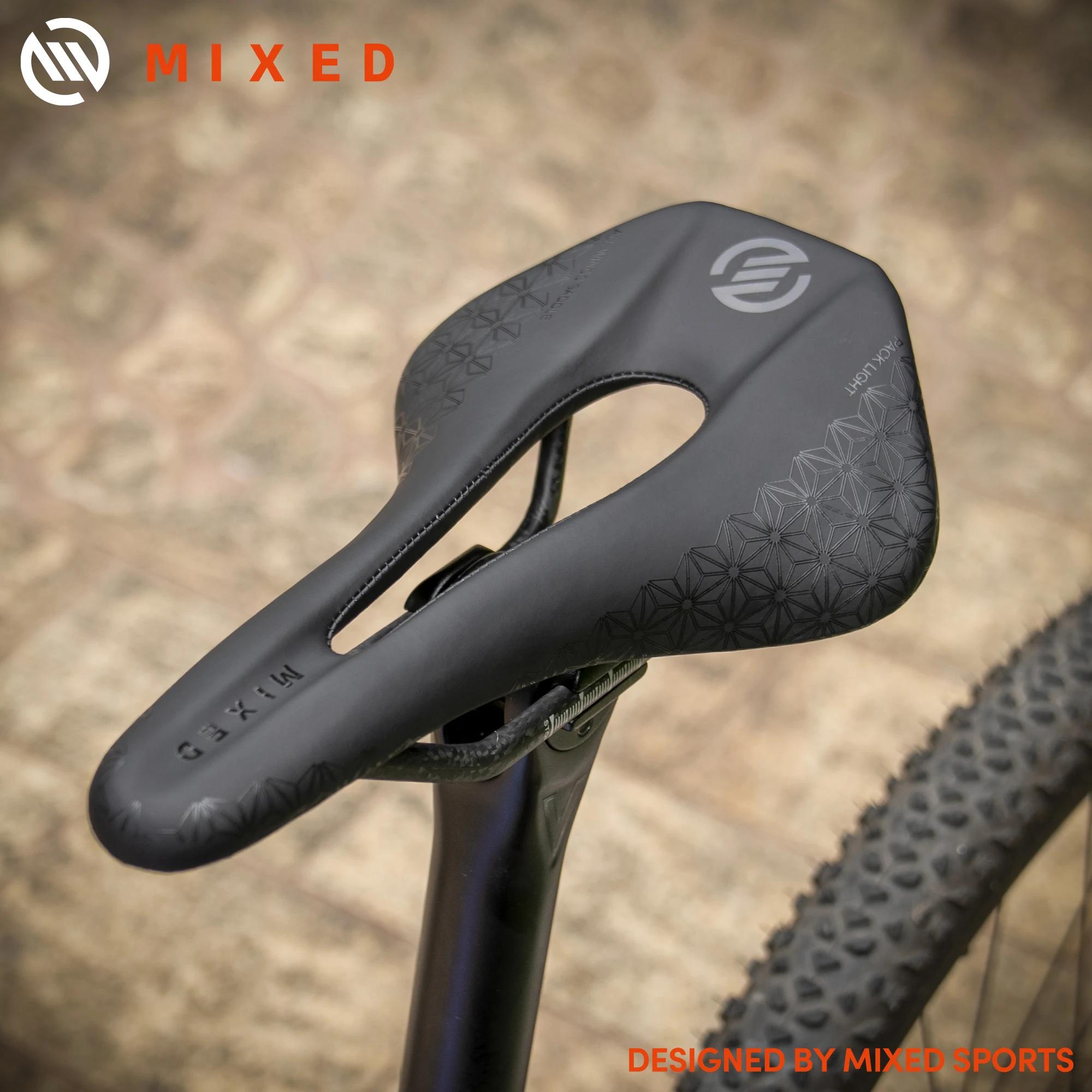 Selle de vélo entièrement en fibre de carbone mélangée 5D Ultra Pack, siège de vélo léger, VTT de ro