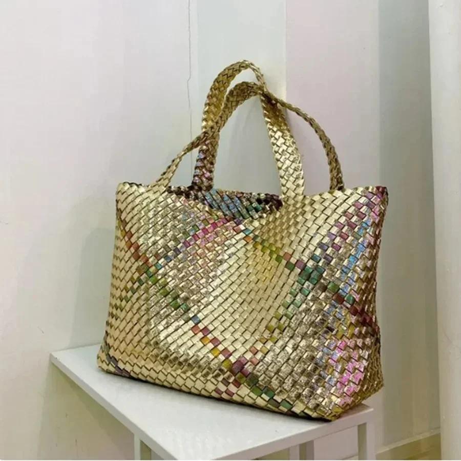 Sacs à main tissés de luxe pour femmes, grands sacs à bandoulière de styliste pour femmes, sacs à ma