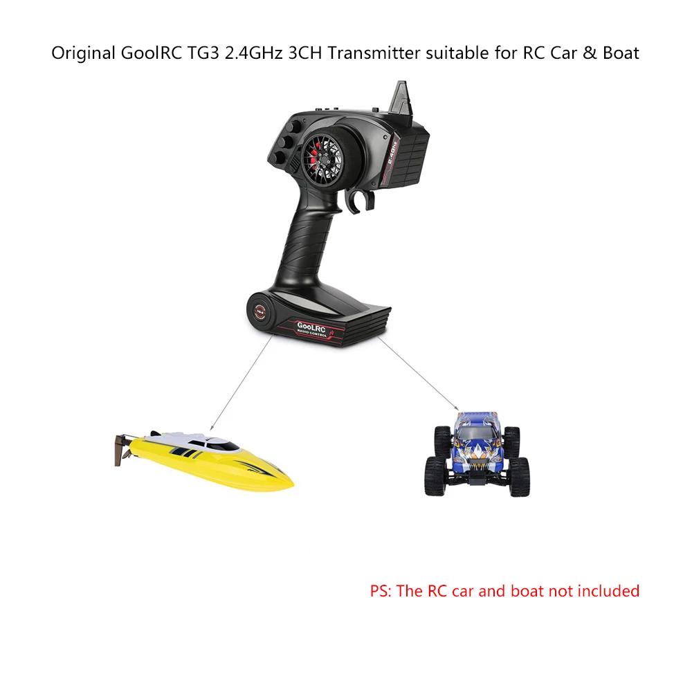 GoolRC TG3 2.4GHz 3CH transmetteur de télécommande radio numérique avec récepteur pour bateau de voi
