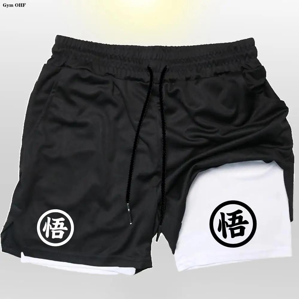 Z Goku Anime pantalons de survêtement Shorts hommes Gym Shorts de course hommes séchage rapide Sport