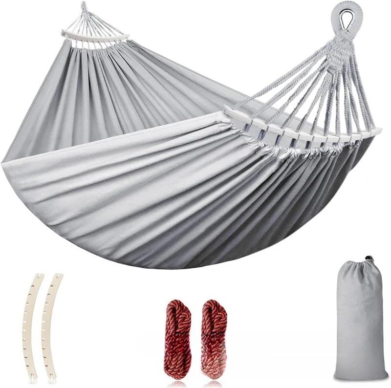 Hamac de Camping en tissu épais et Durable, hamac simple en toile, chaise pivotante de voyage, lit s