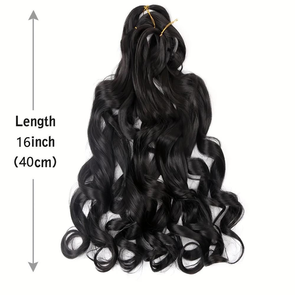Extensions de cheveux tressés en spirale pour femmes, boucles françaises, cheveux synthétiques pré-é