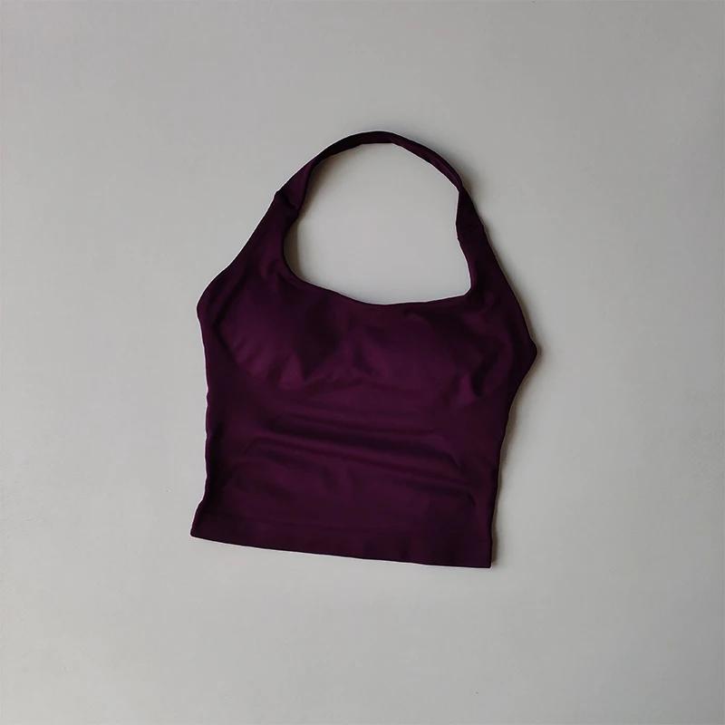 Gilet de Yoga à col licou, résistant aux chocs, sous-vêtements de sport, haute résistance, Fitness,