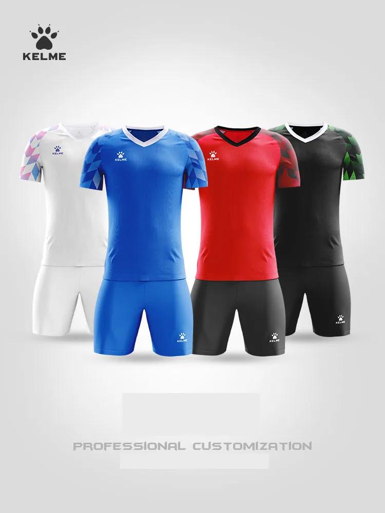 KELcloser-Maillot de Football Personnalisé pour Homme, Uniforme à Manches Courtes, pour Entraînement