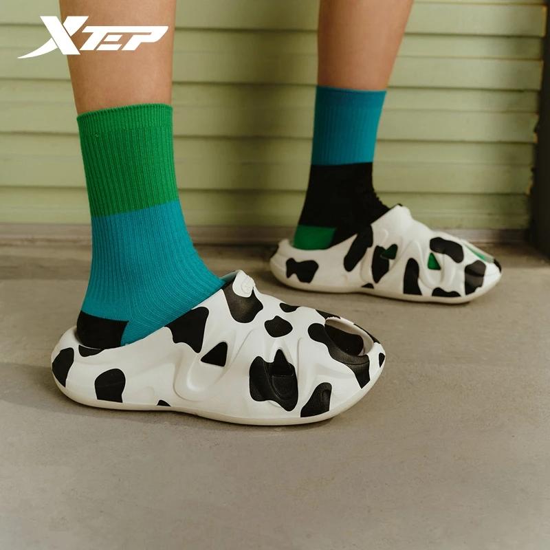 Xtep pantoufles pour femmes été confortable femmes chaussures décontractées couleur mixte quotidien