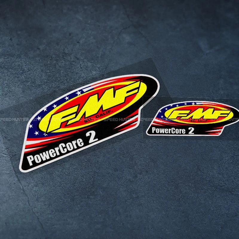 Pour GP sponsor FMF POWERCORE2 moto casque Auto carrosserie décalcomanies décoration voiture style P