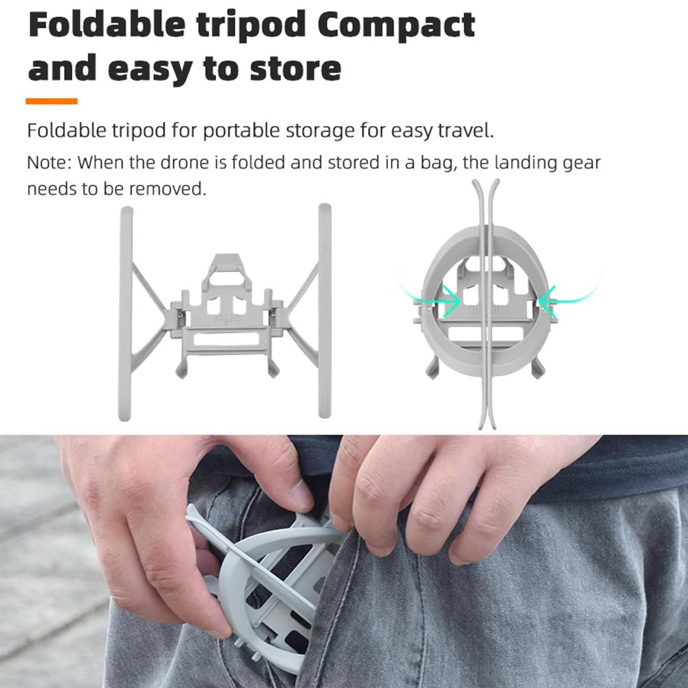 BRDRC train d'atterrissage pour Drone DJI Mini 3/3 Pro, Kit d'extension pliable, protection de haute